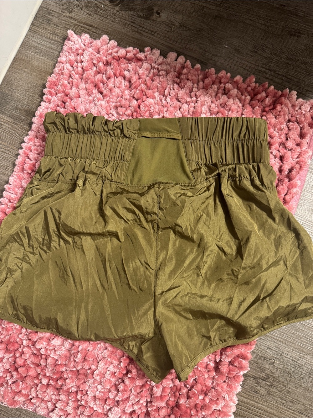 FP Movement by Free People Olive Green High-Waist Athletic Shorts